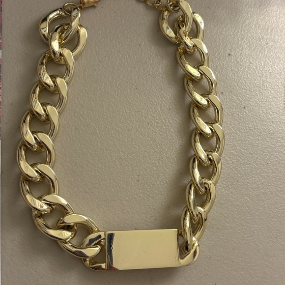 Lisa Freede Chunky Gold Chain Necklace - Picture 1 of 3